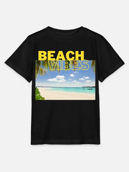 Beach 25 - Stanley/Stella Kinder T-Shirt MINI CREATOR - Schwarz