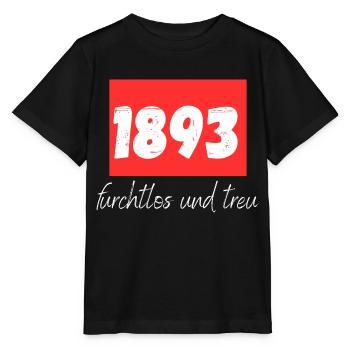 1893 furchtlos und treu - Stanley/Stella Kinder T-Shirt MINI CREATOR  - Schwarz - Vorne - Mikhail (115cm)