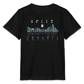 Split skyline city Croatia - Stanley/Stella MINI CREATOR Kids’ T-Shirt - black - Front - Mikhail (115cm)