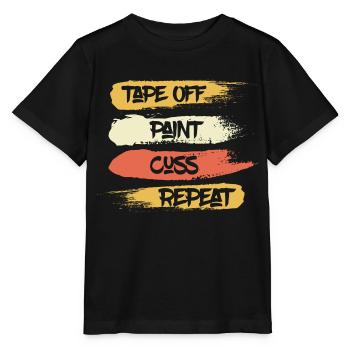 Bande éteinte | Peinture | Jurer Professionnel de la refonte - T-shirt bio MINI CREATOR Stanley/Stella Enfant - noir - Devant - Mikhail (115cm)