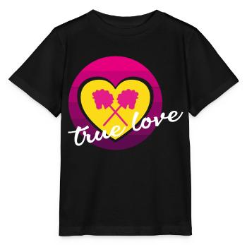 Hobby Horse True love Heart - Stanley/Stella MINI CREATOR Kids’ T-Shirt - black - Front - Mikhail (115cm)