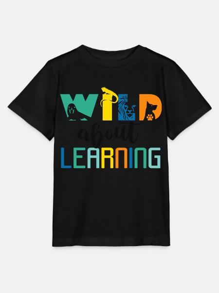 Wild About Learning Lehrer Schule Pre-K Tier - Stanley/Stella Kinder T-Shirt MINI CREATOR - Schwarz