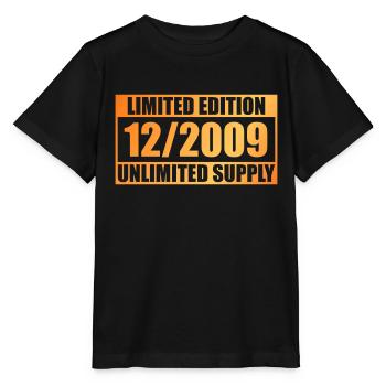 Édition Limitée 14ème Anniversaire - ꝏ Approvisionnement 12/2009 - T-shirt bio MINI CREATOR Stanley/Stella Enfant - noir - Devant - Mikhail (115cm)