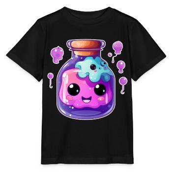 Cute Kawaii Potion - Stanley/Stella MINI CREATOR Kids’ T-Shirt - black - Front - Mikhail (115cm)
