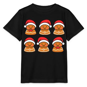 Lebkuchenmann - Stanley/Stella Kinder T-Shirt MINI CREATOR  - Schwarz - Vorne - Mikhail (115cm)