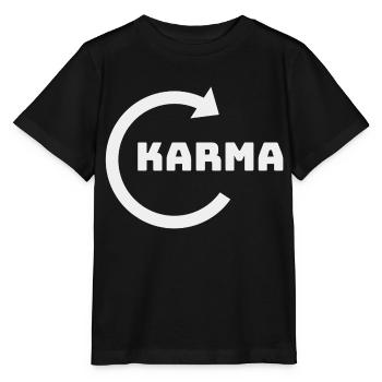 KARMA will return - Stanley/Stella MINI CREATOR Kids’ T-Shirt - black - Front - Mikhail (115cm)