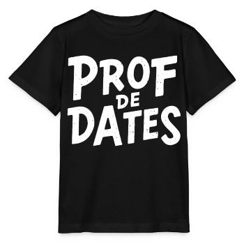 Prof de dates - T-shirt bio MINI CREATOR Stanley/Stella Enfant - noir - Devant - Mikhail (115cm)