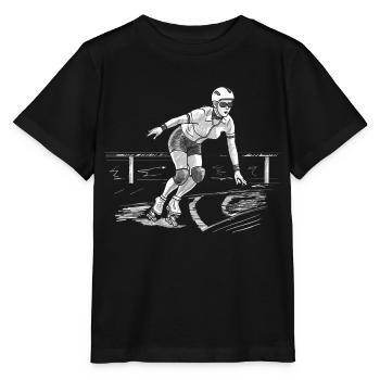 ROLLSCHUHE - Stanley/Stella Kinder T-Shirt MINI CREATOR  - Schwarz - Vorne - Mikhail (115cm)