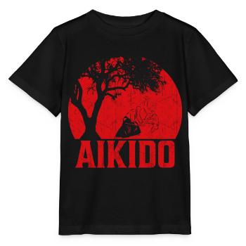 Aïkido - T-shirt bio MINI CREATOR Stanley/Stella Enfant - noir - Devant - Mikhail (115cm)