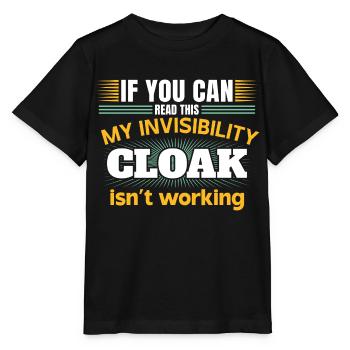 Mon manteau invisible ne fonctionne pas - T-shirt bio MINI CREATOR Stanley/Stella Enfant - noir - Devant - Mikhail (115cm)