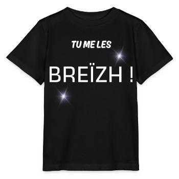 Geschenk für Männer, bretonischer Humor, humorvolles T-Shirt - Stanley/Stella Kinder T-Shirt MINI CREATOR  - Schwarz - Vorne - Mikhail (115cm)