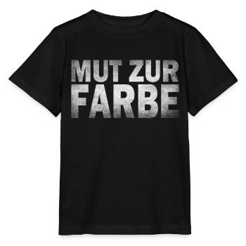 Mut zu Farbe - Stanley/Stella Kinder T-Shirt MINI CREATOR  - Schwarz - Vorne - Mikhail (115cm)