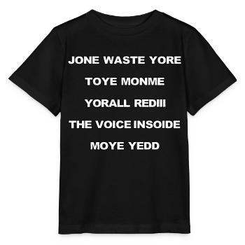 JONE WASTE YORE TOYE MONME YORALL REDIII LA VOIX - T-shirt bio MINI CREATOR Stanley/Stella Enfant - noir - Devant - Mikhail (115cm)