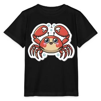 Crab Lover - Stanley/Stella MINI CREATOR Kids’ T-Shirt - black - Front - Mikhail (115cm)