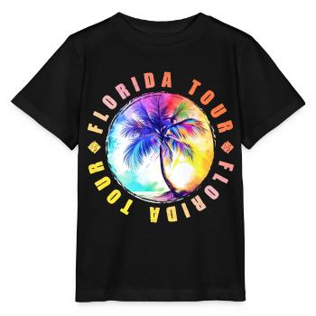 Florida Tour Bunt - Stanley/Stella Kinder T-Shirt MINI CREATOR  - Schwarz - Vorne - Mikhail (115cm)