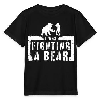 Je me battais contre une chirurgie d’ours Blessure au bras cassé - T-shirt bio MINI CREATOR Stanley/Stella Enfant - noir - Devant - Mikhail (115cm)