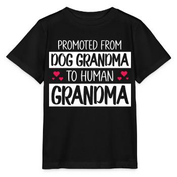 Promoted To Grandma New Grandma Funny Grandma - Stanley/Stella MINI CREATOR Kids’ T-Shirt - black - Front - Mikhail (115cm)
