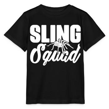 Sling squad Tarentula keeper - T-shirt bio MINI CREATOR Stanley/Stella Enfant - noir - Devant - Mikhail (115cm)