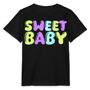 sweet baby - Stanley/Stella Kinder T-Shirt MINI CREATOR  - Schwarz - Vorne - Mikhail (115cm)