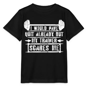 Ich hätte schon gekündigt, aber mein Trainer macht mir Angst - Stanley/Stella Kinder T-Shirt MINI CREATOR  - Schwarz - Vorne - Mikhail (115cm)