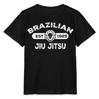 Brasilianisches Jiu Jitsu Gegründet 1925 BJJ Geschenk MMA - Stanley/Stella Kinder T-Shirt MINI CREATOR  - Schwarz - Vorne - Mikhail (115cm)
