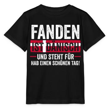 Dänen Dänisch Dänemark - Stanley/Stella Kinder T-Shirt MINI CREATOR  - Schwarz - Vorne - Mikhail (115cm)