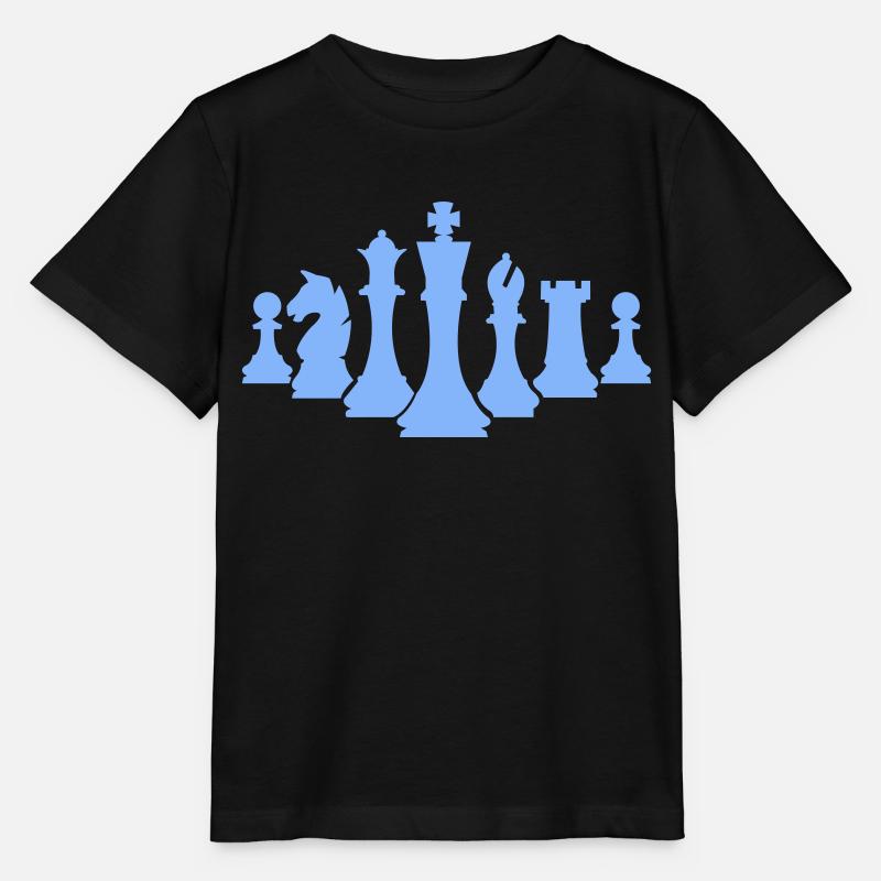 Pièces d’échecs Échecs - T-shirt bio MINI CREATOR Stanley/Stella Enfant - noir