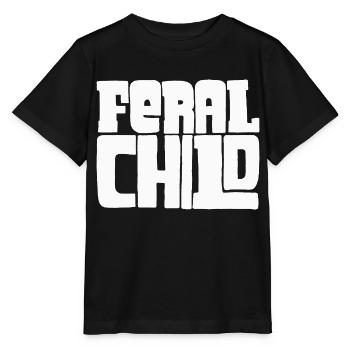 Feral Child funny design - Stanley/Stella MINI CREATOR Kids’ T-Shirt - black - Front - Mikhail (115cm)