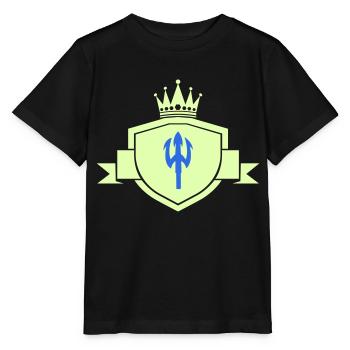 Trident Coat of Arms - Stanley/Stella MINI CREATOR Kids’ T-Shirt - black - Front - Mikhail (115cm)