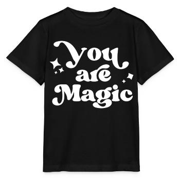 Du bist magisch Motivation Zitate - Stanley/Stella Kinder T-Shirt MINI CREATOR  - Schwarz - Vorne - Mikhail (115cm)