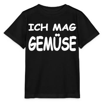 Gemüse - Stanley/Stella Kinder T-Shirt MINI CREATOR  - Schwarz - Vorne - Mikhail (115cm)