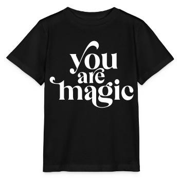 Du bist Magie - Stanley/Stella Kinder T-Shirt MINI CREATOR  - Schwarz - Vorne - Mikhail (115cm)
