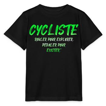 CYCLIST Fahrrad Fahrräder Pedale zu existieren - Stanley/Stella Kinder T-Shirt MINI CREATOR  - Schwarz - Vorne - Mikhail (115cm)