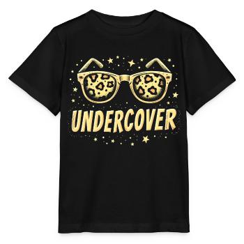 Lunettes de soleil drôles et costume de discours infiltré - T-shirt bio MINI CREATOR Stanley/Stella Enfant - noir - Devant - Mikhail (115cm)