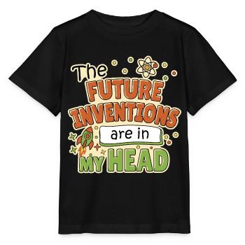 Future Inventions - Stanley/Stella MINI CREATOR Kids’ T-Shirt - black - Front - Mikhail (115cm)