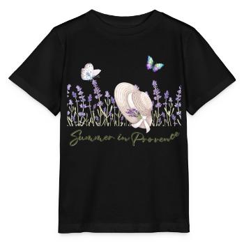 Summer in Provence - Stanley/Stella MINI CREATOR Kids’ T-Shirt - black - Front - Mikhail (115cm)