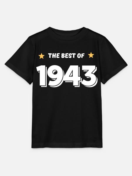 Das Beste von 1943 - Stanley/Stella Kinder T-Shirt MINI CREATOR - Schwarz