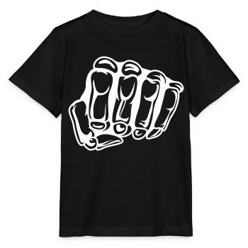 skull faust - Stanley/Stella Kinder T-Shirt MINI CREATOR  - Schwarz - Vorne - Mikhail (115cm)