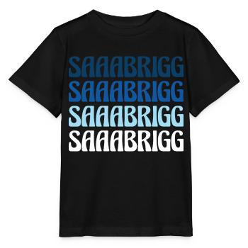 Saaabrigg Saarbrücken Dialekt Geschenk - Stanley/Stella Kinder T-Shirt MINI CREATOR  - Schwarz - Vorne - Mikhail (115cm)