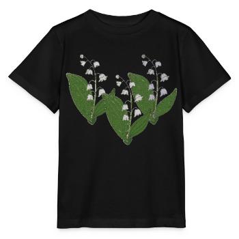 Muguet Paquet de trois - T-shirt bio MINI CREATOR Stanley/Stella Enfant - noir - Devant - Mikhail (115cm)
