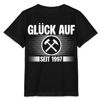 Glueck auf seit 1997 - Stanley/Stella Kinder T-Shirt MINI CREATOR  - Schwarz - Vorne - Mikhail (115cm)