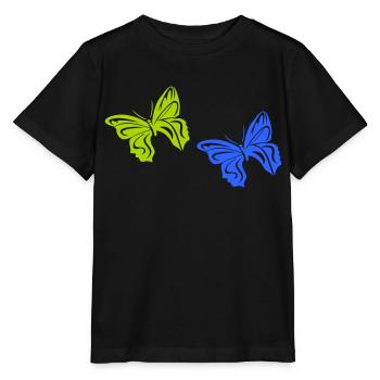 Butterfly 2 - Stanley/Stella MINI CREATOR Kids’ T-Shirt - black - Front - Mikhail (115cm)