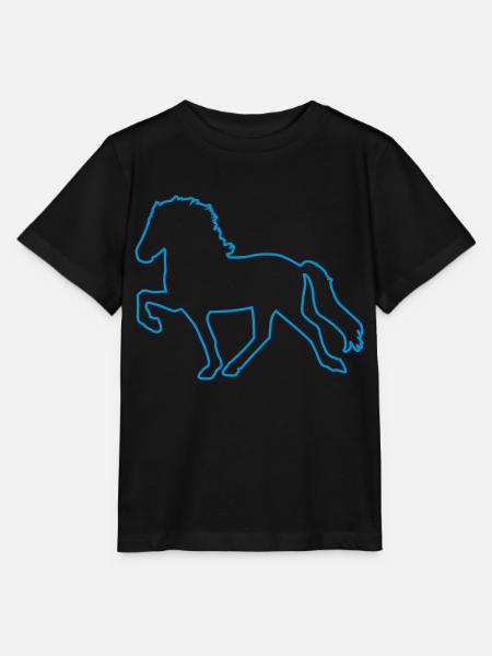 Tölter Outline - Stanley/Stella Kinder T-Shirt MINI CREATOR - Schwarz