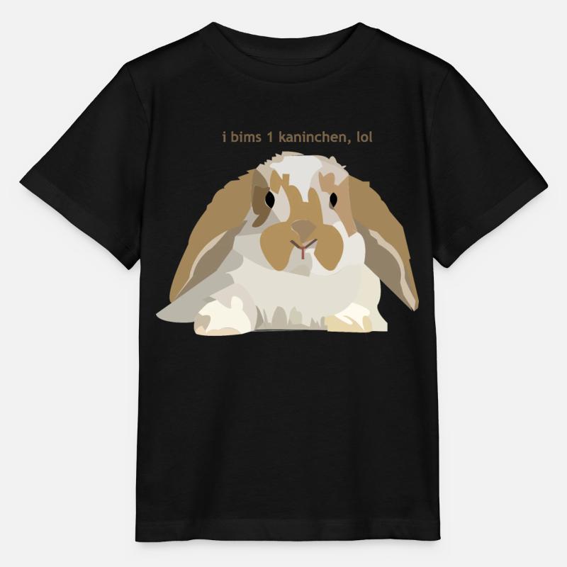 Kaninchen - Stanley/Stella Kinder T-Shirt MINI CREATOR  - Schwarz