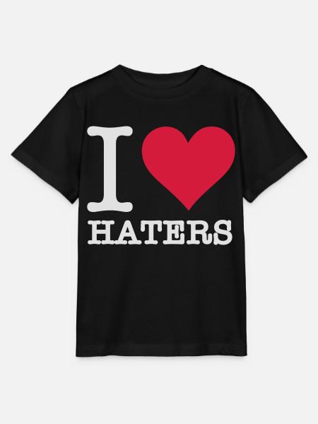 Ich liebe Hasser - Stanley/Stella Kinder T-Shirt MINI CREATOR  - Schwarz