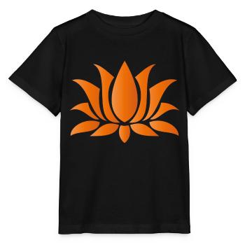 _flower_chakra2_swadhisthana_sacrum - Stanley/Stella Kinder T-Shirt MINI CREATOR  - Schwarz - Vorne - Mikhail (115cm)