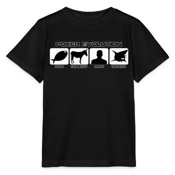 Poker-Entwicklung - Stanley/Stella Kinder T-Shirt MINI CREATOR  - Schwarz - Vorne - Mikhail (115cm)