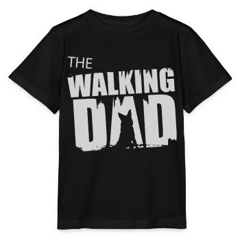 Idée cadeau de berger allemand à pied Père Gassi - T-shirt bio MINI CREATOR Stanley/Stella Enfant - noir - Devant - Mikhail (115cm)