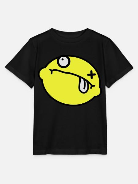 Dead Lemon Smiley - Stanley/Stella Kinder T-Shirt MINI CREATOR  - Schwarz