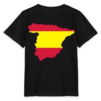 spanien - Stanley/Stella Kinder T-Shirt MINI CREATOR  - Schwarz - Vorne - Mikhail (115cm)